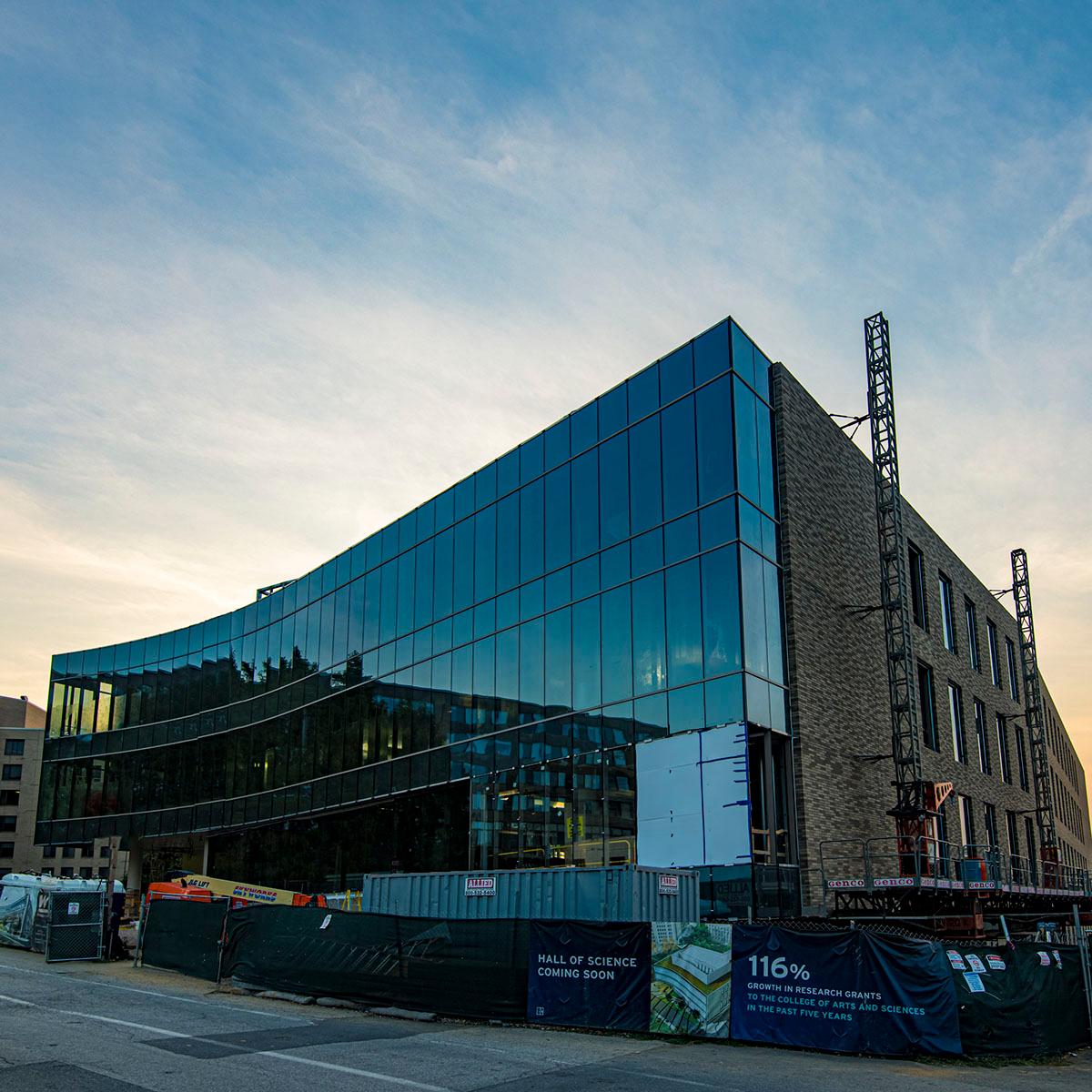 Construction on AU's new Hall of Science