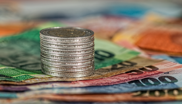 Coins and bills of currency