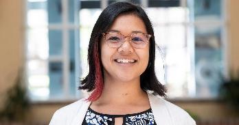 Meghann Seril is one of the research fellows and teaches at Broadway Elementary School in California. She is looking forward to the SOE coursework. Photo courtesy Teach Plus.