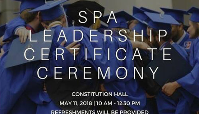 SPA Leadership Certificate Ceremony