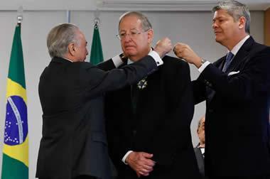 Judge Peter J. Messitte is awarded the Order of the Southern Cross Judge Peter J. Messitte is awarded the Order of the Southern Cross